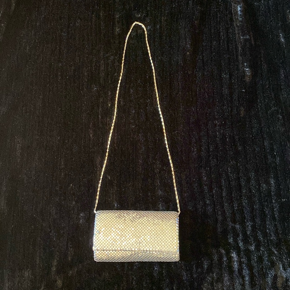 NWT silver Jessica McClintock evening bag